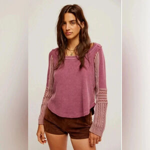 NWT We the Free Swinging Cable Cuff Top